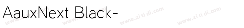 AauxNext Black字体转换